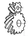 Helical gear pair
